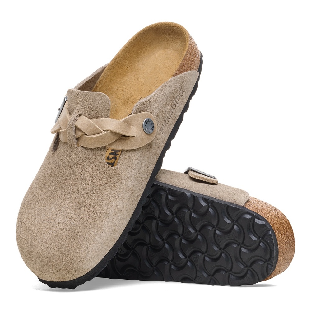 NWT Birkenstock Boston Braided Suede Leather EU36